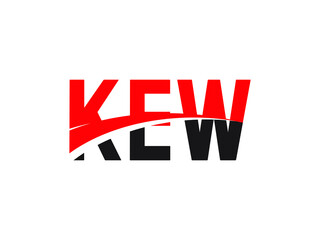 KEW Letter Initial Logo Design Vector Illustration