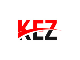 KEZ Letter Initial Logo Design Vector Illustration