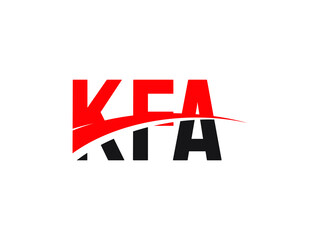 KFA Letter Initial Logo Design Vector Illustration