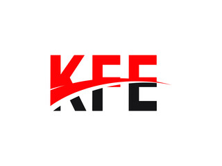 KFE Letter Initial Logo Design Vector Illustration