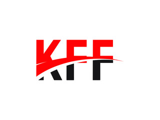 KFF Letter Initial Logo Design Vector Illustration