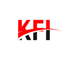 KFI Letter Initial Logo Design Vector Illustration