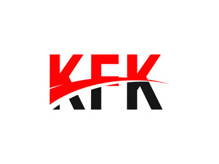 KFK Letter Initial Logo Design Vector Illustration