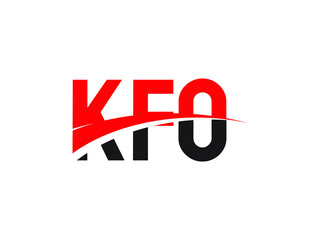 KFO Letter Initial Logo Design Vector Illustration