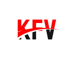 KFV Letter Initial Logo Design Vector Illustration