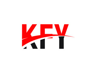 KFY Letter Initial Logo Design Vector Illustration