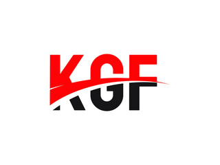 KGF Letter Initial Logo Design Vector Illustration