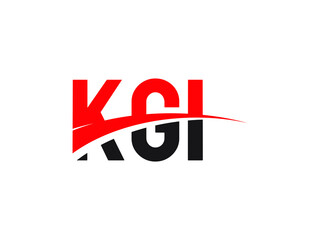 KGI Letter Initial Logo Design Vector Illustration