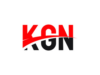 KGN Letter Initial Logo Design Vector Illustration