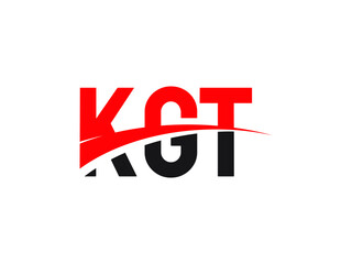 KGT Letter Initial Logo Design Vector Illustration