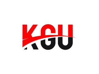 KGU Letter Initial Logo Design Vector Illustration