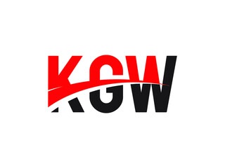 KGW Letter Initial Logo Design Vector Illustration