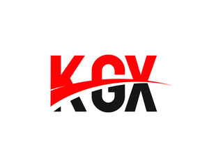 KGX Letter Initial Logo Design Vector Illustration