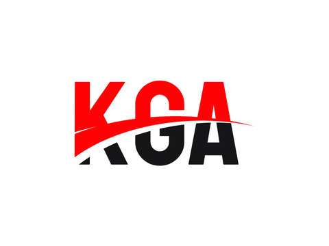 KGA Letter Initial Logo Design Vector Illustration