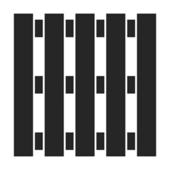 Wood pallet vector icon.Black vector icon isolated on white background wood pallet.