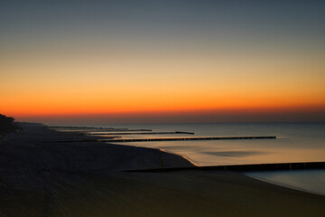 sunset on the beach