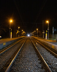 Fototapeta na wymiar Rails de trains