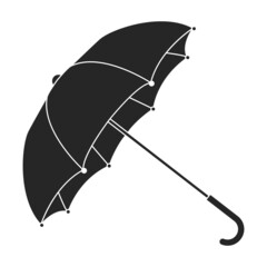 Umbrella rain vector black icon. Vector illustration parasol on white background. Isolated black illustration icon of umbrella rain.