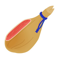 生ハム原木のイラスト