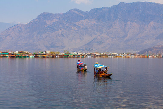 Shikara boat Dal lake, Srinagar, Jammu and Kashmir, India
