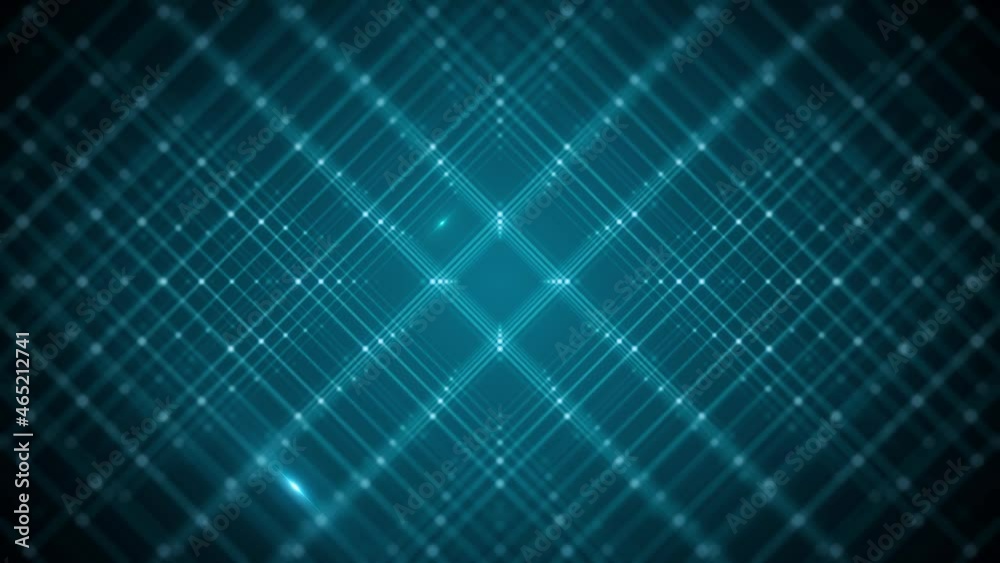 Poster Abstract Technology Background With Grid Data Zooming In Loop/ 4k animation of an abstract minimal technology background with data grid and lines and outlined cube zooming in seamless looping