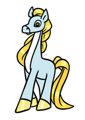 Horse pony girl character illustration cartoon
