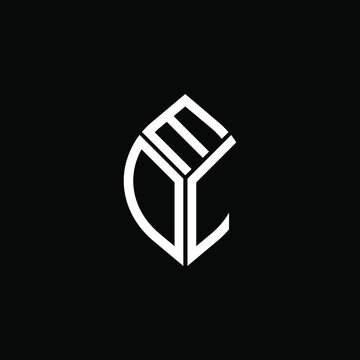 EDL letter logo creative design. EDL unique design
