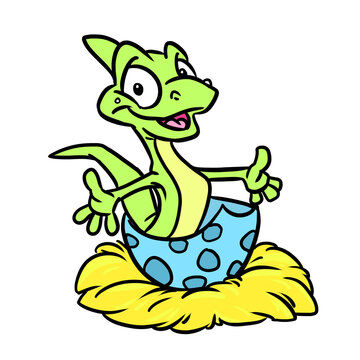 Birthday little dinosaur egg character illustration cartoon