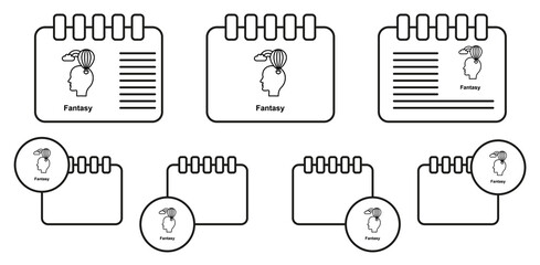 Head, balloon, cloud vector icon in calender set illustration for ui and ux, website or mobile application