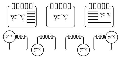 Dancer vector icon in calender set illustration for ui and ux, website or mobile application