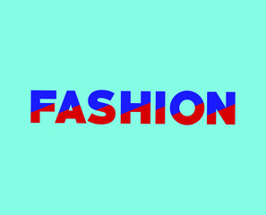 Fashion typography logo. Fashion lettering vector.