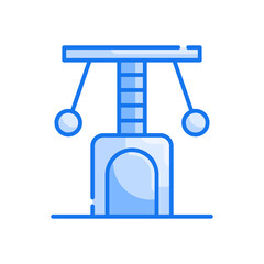 Scratcher Vector blue colours Icon Design illustration. Veterinary Symbol on White background EPS 10 File