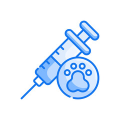 Medicine Vector blue colours Icon Design illustration. Veterinary Symbol on White background EPS 10 File