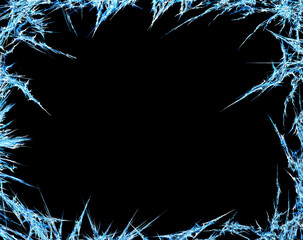 Ice Shard Spike Frame Background Abstract