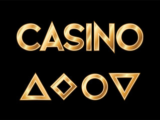 Art deco Casino vip card with poker symbols, vector illustration