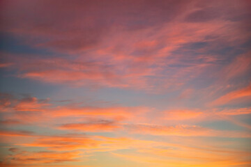 Beautiful Sunset Sky Background