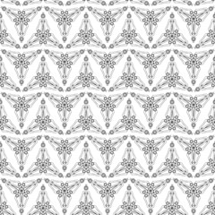 Geometric seamless pattern black and white