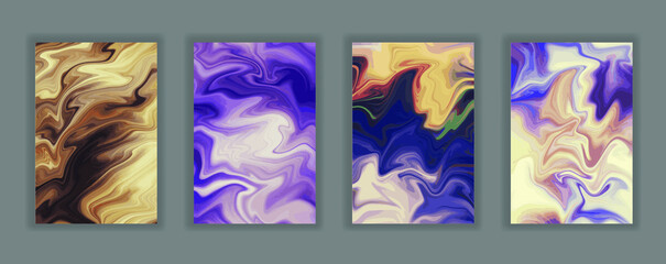 Abstract color Background. Art Conceptual Illustration. Dynamic Flow Lines with Vivid Colors. 

