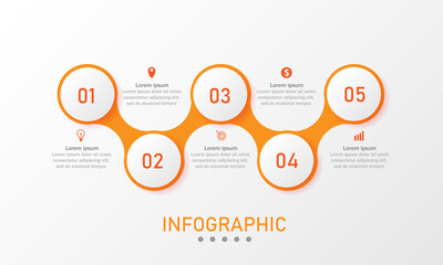 Colorful business Infographic template. vector design.