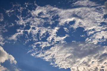 Clouds in the blue sky