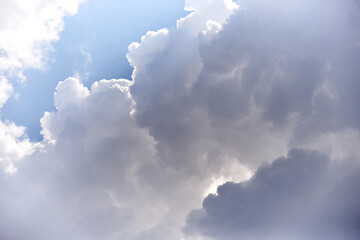 Clouds in the blue sky