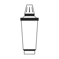 Filter jug vector icon.Black vector icon isolated on white background filter jug.