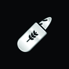 Bread Packaging silver plated metallic icon