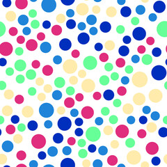 Abstract seamless pattern with circles. Geometry pattern for fabric and textile
