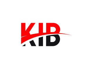 Obraz premium KIB Letter Initial Logo Design Vector Illustration