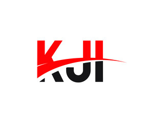 KJI Letter Initial Logo Design Vector Illustration