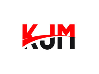 KJM Letter Initial Logo Design Vector Illustration