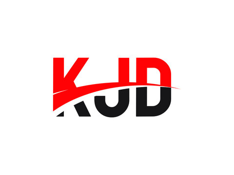 KJD Letter Initial Logo Design Vector Illustration