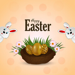 Happy easter day background