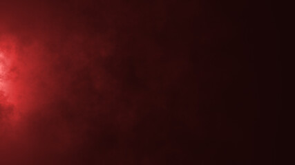red smoke and flashing lights black background.